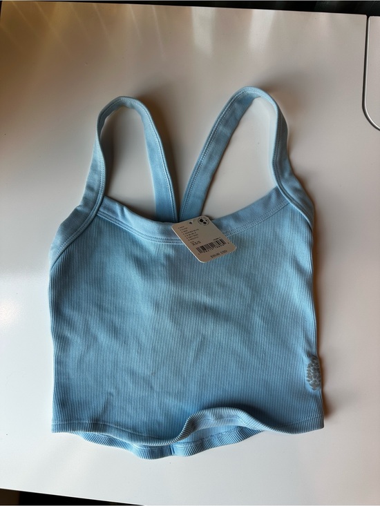 FP Movement by Free People Tops - FP Movement by Free People Light Blue Ribbed Tank Top